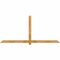 Ekena Millwork Eugene Rough Sawn Timber Gable Bracket, Western Red Cedar, 96"W x 44"H x 2"D x 4"F, 11/12 Pitch GBW096X44X0204EUG00RWR - alternate 1